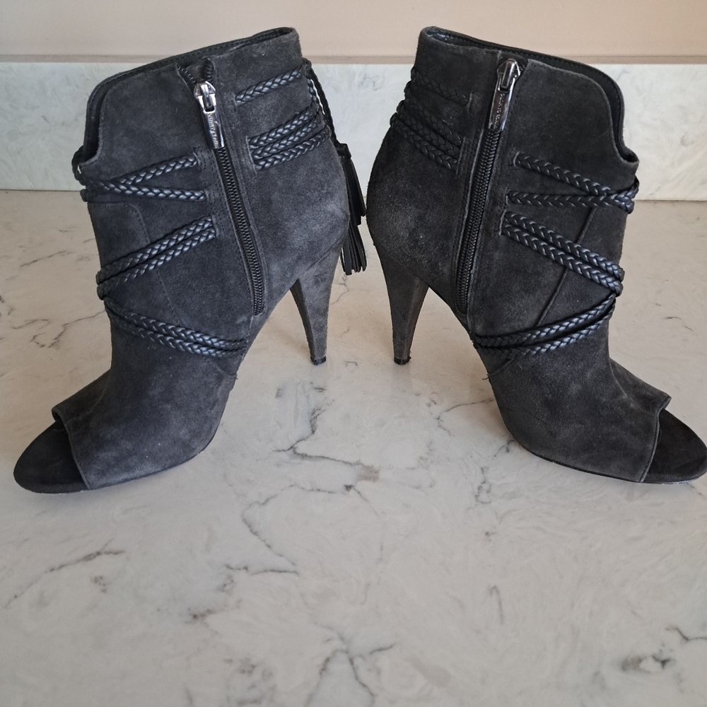 Vince Camuto Gray Ankle Booties